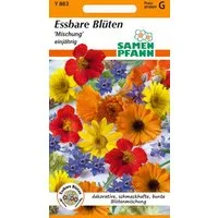 SAMEN PFANN Kräutersamen Blumenmischung, Essbare Blüten - Blumenmischung Saatgut Salat-Samen