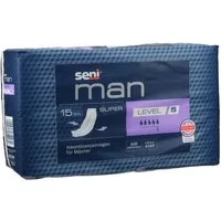 seni Inkontinenz-Einlage SENI Man Inkontinenzeinlage super Level 5 15 Stück
