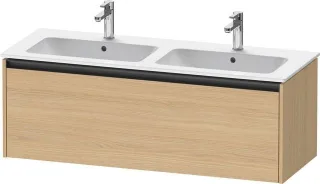 Duravit Ketho.2 Waschtischunterbau wandhängend Natur Eiche Matt 1280x480x440 mm - K25066030300000 K25066030300000