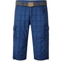 TIMEZONE Cargoshorts Kariert Wadenlang Cargotaschen Zip Fly Reißverschlusstasche (1-tlg) Loose MilesTZ Short
