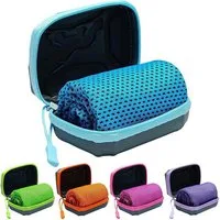 Diwzbyn Sporthandtuch Kühltuch Mit Aufbewahrungsbox, 30x80 Cm Kühlendes Handtuch, (5-St)