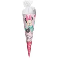 Roth Schultüte Disney Minnie Maus, 35 cm, rund, Tüllverschluss, Geschwistertüte