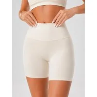 FemmeTone Radlerhose »Skin-Touch« – Nahtlose Yoga-Shorts, High-Waist & blickdicht Kurze Shaping-Tights – Seamless Leggings, Bauch-Weg