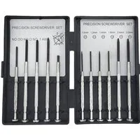 BURI Schraubendreher Feinmechaniker Schraubendreher-Set Präzisions 11tlg Uhr DIY Werkzeug