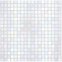Mosani Mosaikfliesen Glasmosaik Mosaikfliesen weiss perlmutt iridium irisierend