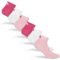 Fila Kurzsocken UNISEX INVISIBLE PLAIN SOCKS (6-Paar, 6 Paar) Baumwollmischung, Rippenbündchen, flache Zehennaht
