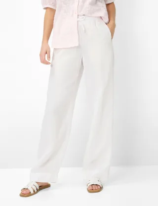 Brax Damen Marlenehose Style FARINA WHITE, weiß, Gr. 34