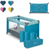 lionelo Baby-Reisebett Stefi, 120x60 cm Tragetasche  Klappbaren  Seiteneingang