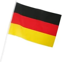 Fries Fahne Deutschland Stabfahne Schwenkfahne 20 x 30 Fahne EM Fußball Fan (1-St)