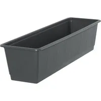 Geli Blumenkasten Blumenkasten Kunststoff 60x17x14 cm anthrazit für den Außenbereich