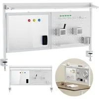 Ergo Office Tafel ER-301 Schreibtischaufteiler mit Magnettafeln, max. Belastung 10kg, weiße Tafel, Breite 1116mm