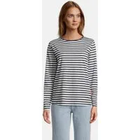 salzhaut Sweatshirt KANT - RINGEL Damen normale Passform salzhaut Pullover – bequemer Fit und nordisch klares Design