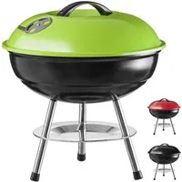 Goods+Gadgets Standgrill GOODS+GADGETS Mini Kugelgrill Campinggrill - Holzkohle BBQ Edelstahl, Camping Holzkohle-Grill Tischgrill