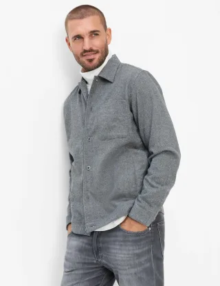 Brax Herren Overshirt Style LUCA grey, grau, Gr. XXXL