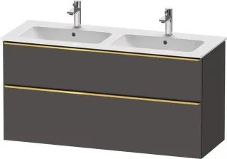 Duravit D-Neo Waschtischunterbau wandhängend Graphit Matt 1280x462x625 mm - DE4365034490000 DE4365034490000