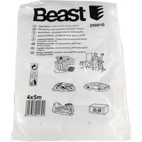 Beast Abdeckfolie Beast Maler Abdeckplane Abdeckfolie 4x5m, Schützen vor Farbe, Schmutz und Nässe