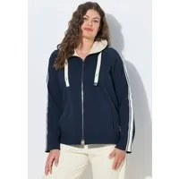 Laurasøn Sweatjacke Sweatjacke Kapuze Vokuhila