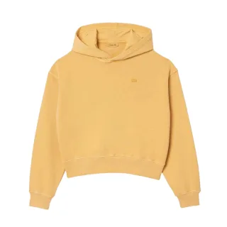 Lacoste - Kapuzenpullover für Damen, Natürlich gefärbt, Übergroß (Orange meliert)