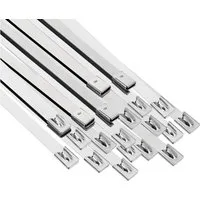 vidaXL Kabelbinder Kabelbinder 25 stk. 7,9 x 300 mm Silber (25-St)