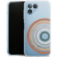 DeinDesign Handyhülle Kreise Regenbogen Wasserfarbe Vintage Rainbow, Fairphone 5 Silikon Hülle Bumper Case Handy Schutzhülle