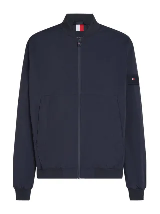Tommy Hilfiger - Wasserabweisende Relaxed Fit Bomberjacke blau - Gr. - M