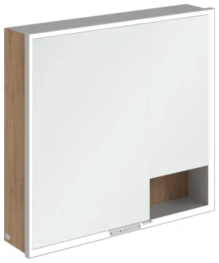 Villeroy & Boch Aufputz-Spiegelschrank My View+ A48180 800x750x168mm m. Bel. Kansas Oak A48180RH