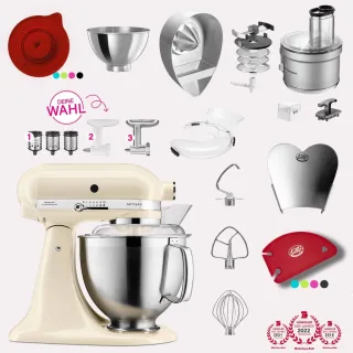 KitchenAid Artisan 4,8 Liter KSM185 Spar-Set mit Food Processor &...