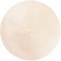 vidaXL Teppich Teppich HUARTE Kurzflor Weich und Waschbar Beige Ø 200 cm, Runde, Höhe: 1.8 mm