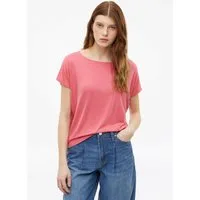 s.Oliver Kurzarmshirt T-Shirt Fließendes Jersey-Shirt mit überschnittenen Schultern