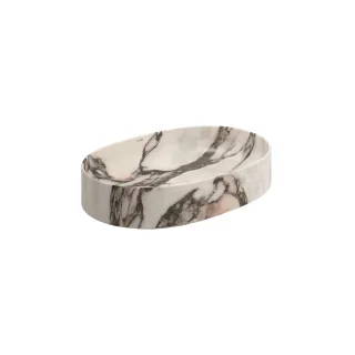 KLUDI-RESA O Waschtisch 60 x 40 H14 cm Oval Marble Calacatta Viola matt 58CW20S3