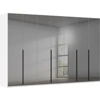 rauch Drehtürenschrank Kleiderschrank Schrank Garderobe Wäscheschrank BESTSELLER MONTCLAR (3 Ausstattungen BASIC/CLASSIC/PREMIUM (SOFT-CLOSE), Breiten 201-400 cm) Front in Glas/Hochglanz/Dekor/Grauspiegel in 5 Breiten MADE IN GERMANY