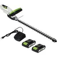 TRUTZHOLM Akku-Heckenschere 20V/2.0Ah mit 2 Akkus und Schnellladegerät Schnittlänge 520 mm, (Komplett Set, 1 St), mit 2 Akkus