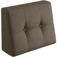 sunnypillow Rückenkissen Palettenkissen gesteppt Seitenkissen 60x40x20/10cm, Braun