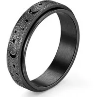 Eyecatcher Fingerring Anti Stress Fidget Ring Mond Sterne Anxiety Ring Langeweile, Drehbarer Ring, Beweglicher Ring