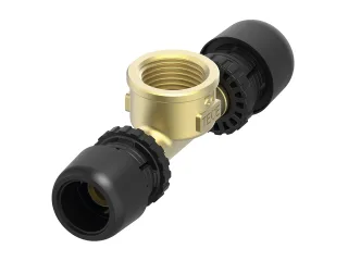 Tece logo-Ax T-Stück Dim. 25 x Rp 3/4" x 25, Siliziumbronze, 8802803 8802803