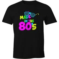 MoonWorks Print-Shirt Herren T-Shirt Geburtstag Made in the 80's Retro Eighties Achtziger Geschenk Fun-Shirt Moonworks® mit Print