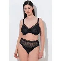 Ulla Popken Bügel-BH TruYou Bügel-BH transparente Spitze
