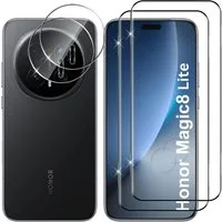 SmartUP Displayschutzglas für Honor Magic 8 Lite Panzerfolie Display Kamera Full Screen 9H für Honor Magic 8 Lite