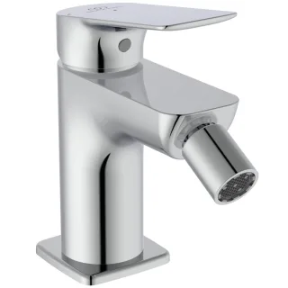 Ideal Standard Bidetarmatur Ceralife C Ausladung 95mm mit Push-Open Ventil BlueStart Chrom, BE059AA BE059AA