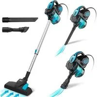INSE Stielstaubsauger I5, 600 W, beutellos, 18KPa Saugleistung, 6M Kabel, 2-in-1-Bodenbürste, 1 L Staubbehälter