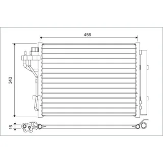 Valeo Klimakondensator Hyundai I10 822629