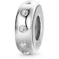 Gnoce Bead Gnoce Charm Stopper Basic Zirkonia FVC159 Silber
