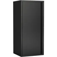 en.casa Mehrzweckschrank »Burlöv« mit 1 Tür und 2 Ablagen 88x40x35 cm Schwarz