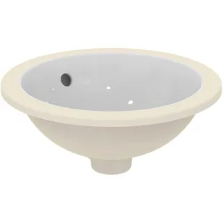 Ideal Standard Unterbau Waschtisch Connect E505201 38 cm, weiss ohne Hahnloch, mit Überlauf
