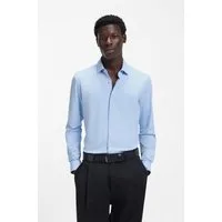 HUGO Businesshemd Kenno Stretch-Jersey, Slim Fit, Kentkragen
