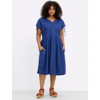 Sheego Etuikleid Kleid Kurzarm