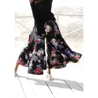 LASCANA Hosenrock mit extra weitem Bein mit Blumenprint, Culotte, weites Bein, luftige Sommerhose, Schlupfhose
