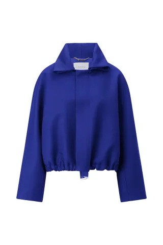 Rich & Royal - Oversize Blouson with Folded Over Collar cobalt aura - Gr. - 40