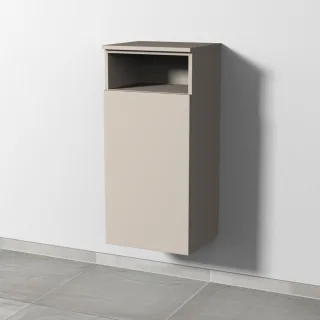Sanipa 3way Mittelschrank mit 1 Tür und 1 offenem Fach, Kaschmir-Matt, SP1341U SP1341U