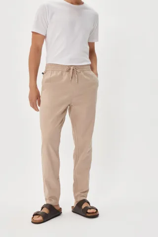 Casual Hose MALinen Casual Hose Gerade Passform